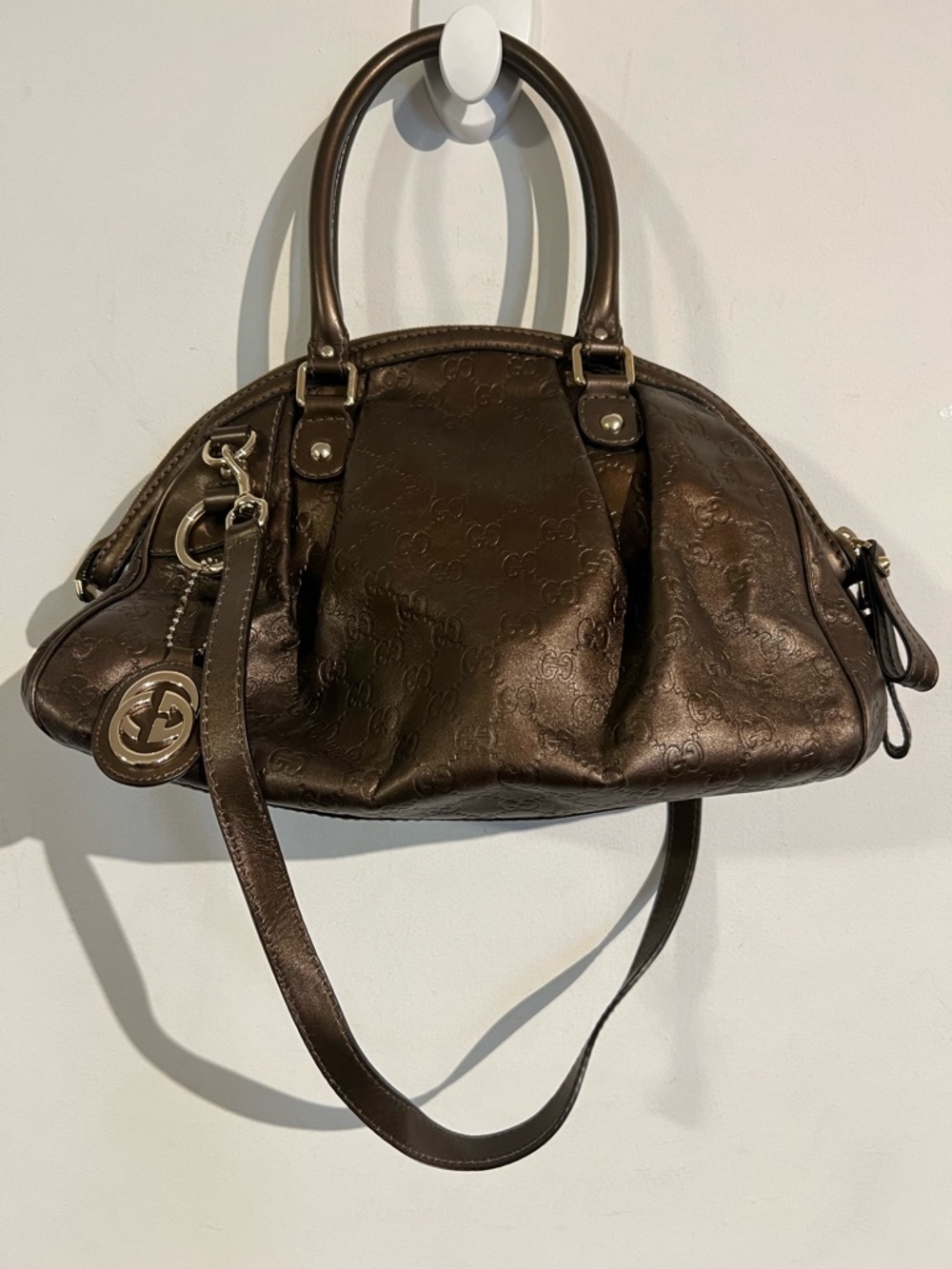Gucci gold metallic Women's Satchel Bag